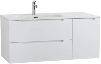 Тумба с раковиной BelBagno Etna 120 L 2 ящика. дверца, bianco lucido