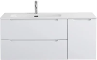Тумба с раковиной BelBagno Etna 120 L 2 ящика. дверца, bianco lucido