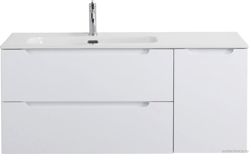 Тумба с раковиной BelBagno Etna 120 L 2 ящика. дверца, bianco lucido