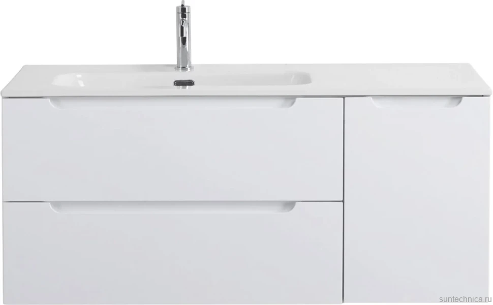 Тумба с раковиной BelBagno Etna 120 L 2 ящика. дверца, bianco lucido