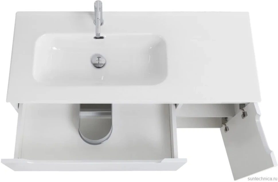 Тумба с раковиной BelBagno Etna 120 L 2 ящика. дверца, bianco lucido