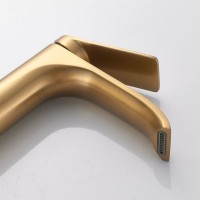 Смеситель для раковины Shevanik S4101G, золотой сатин