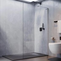 Душевая перегородка Veconi Korato KR77-120-01-C8 120 см, профиль матовый хром