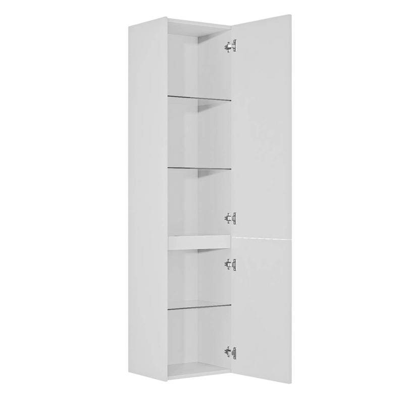 Шкаф-пенал для ванной Belux Сиртаки белый глянцевый