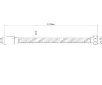 Душевой шланг Olive'S F0400B 1,5 черный Душевой шланг Olive'S F0400B 1,5 черный