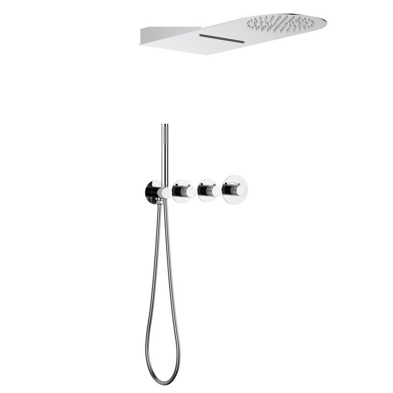 Душевой комплект Timo Saona SX-2350/00SM С ВНУТРЕННЕЙ ЧАСТЬЮ, с термостатом, хром