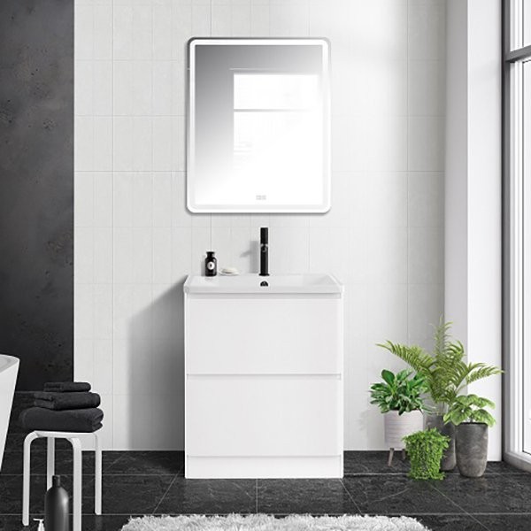 Мебель для ванной комнаты BelBagno Albano 70 напольная, bianco lucido
