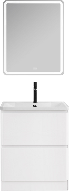 Мебель для ванной комнаты BelBagno Albano 70 напольная, bianco lucido