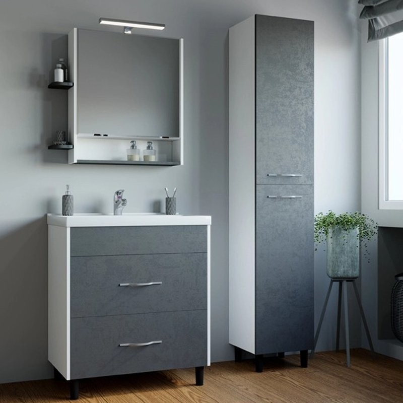 Тумба для ванной "Сура-60" под раковину МАРГО-60 (MIXLINE) (ПВХ)