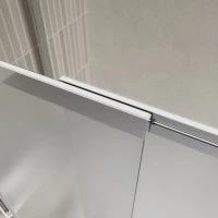 Шторка на ванну BelBagno Luce VF-11-90/145-P-Cr профиль хром, стекло рифленое