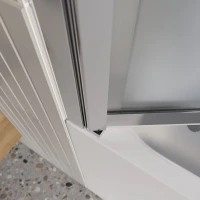 Шторка на ванну BelBagno Luce VF-11-90/145-P-Cr профиль хром, стекло рифленое