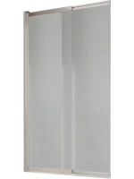 Шторка на ванну BelBagno Luce VF-11-90/145-P-Cr профиль хром, стекло рифленое