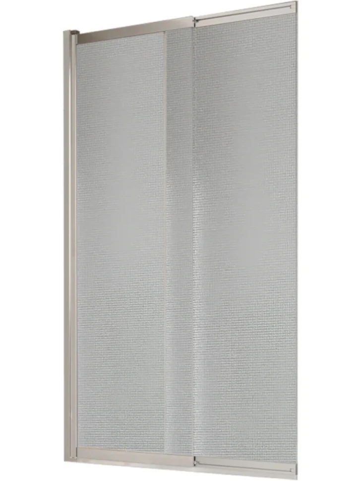 Шторка на ванну BelBagno Luce VF-11-90/145-P-Cr профиль хром, стекло рифленое