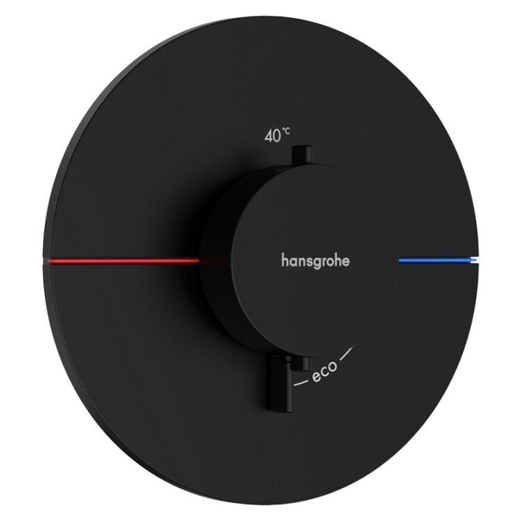 Термостатический смеситель встраиваемый Hansgrohe ShowerSelect Comfort S 15559670 С ВНУТРЕННЕЙ ЧАСТЬЮ, черный матовый