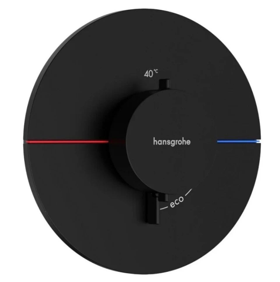 Термостатический смеситель встраиваемый Hansgrohe ShowerSelect Comfort S 15559670 С ВНУТРЕННЕЙ ЧАСТЬЮ, черный матовый