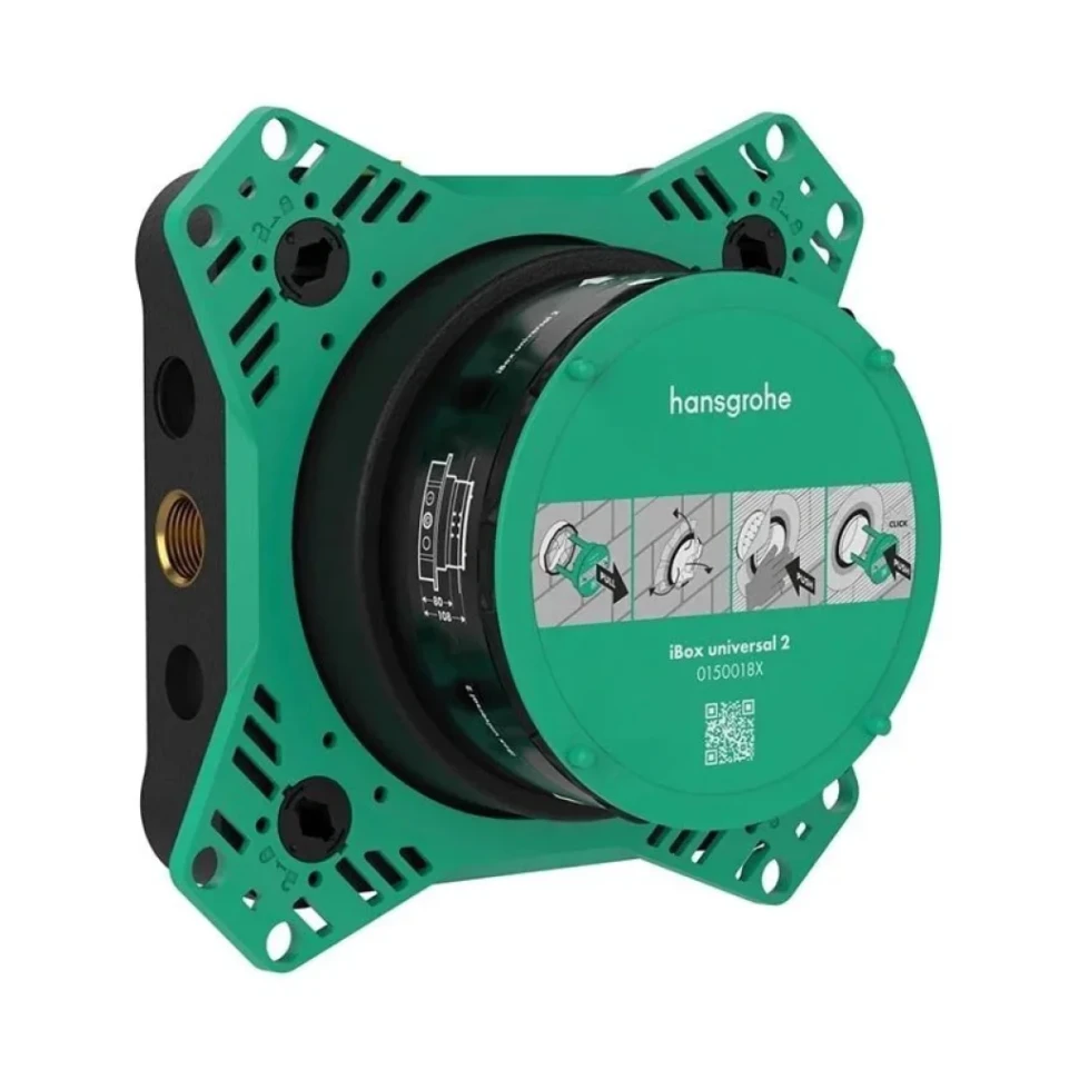 Термостатический смеситель встраиваемый Hansgrohe ShowerSelect Comfort S 15559670 С ВНУТРЕННЕЙ ЧАСТЬЮ, черный матовый