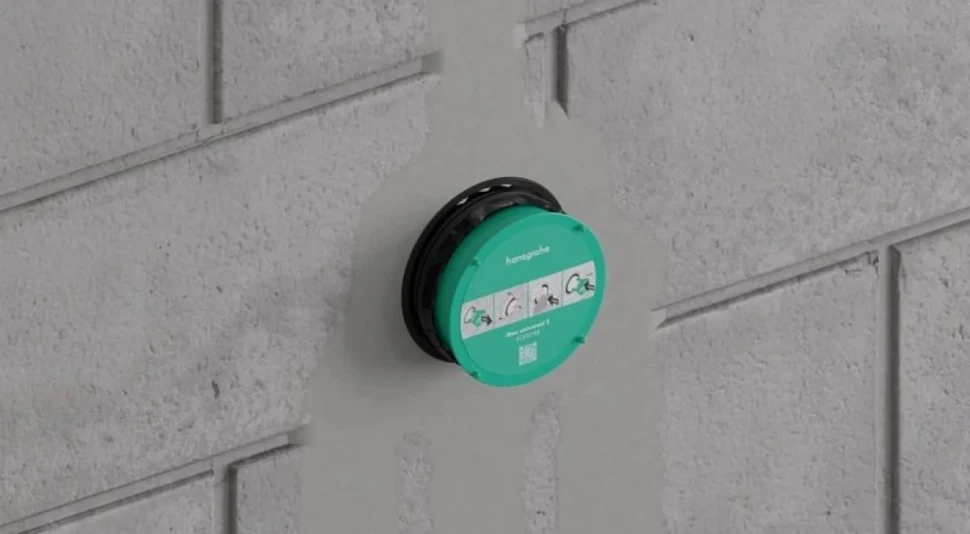 Термостатический смеситель встраиваемый Hansgrohe ShowerSelect Comfort S 15559670 С ВНУТРЕННЕЙ ЧАСТЬЮ, черный матовый