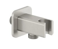 Шланговое подключение Kludi A-QA 65568N5-00 с держателем, брашированный никель Шланговое подключение Kludi A-QA 65568N5-00 с держателем, брашированный никель