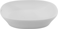 Ванна из искусственного камня Allen Brau Krion Neo 170x80 см, отдельностоящая, матовая белая, овальная, со сливом-переливом, фурнитура белая