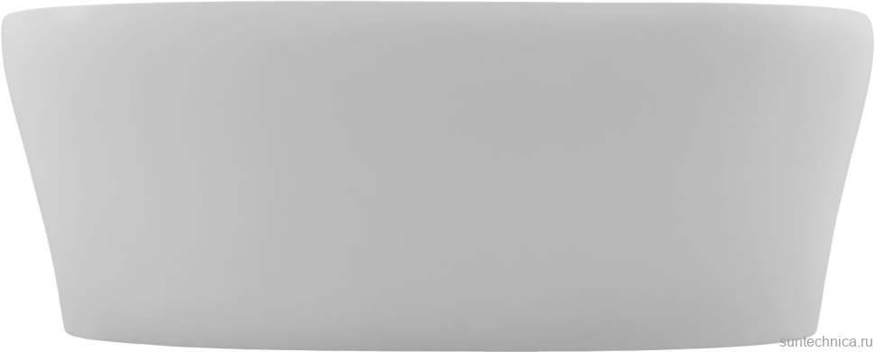 Ванна из искусственного камня Allen Brau Krion Neo 170x80 см, отдельностоящая, матовая белая, овальная, со сливом-переливом, фурнитура белая