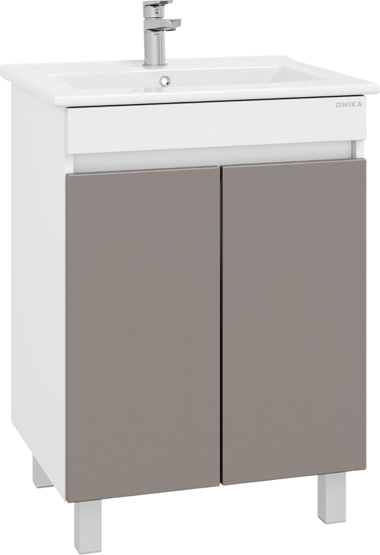 Тумба с раковиной Onika Марви 60 напольная, мокко