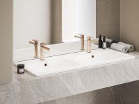 Смеситель для раковины Ravak Eleganta EL 012.60RGB брашированное розовое золото