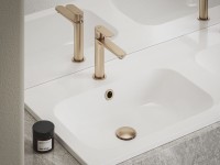 Смеситель для раковины Ravak Eleganta EL 012.60RGB брашированное розовое золото