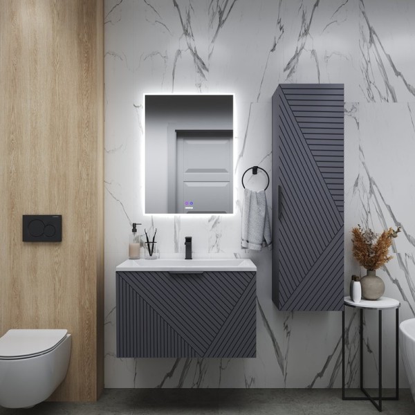 Мебель для ванной комнаты Grossman Блисс 80 матовый графит