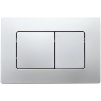 Кнопка смыва для унитаза Veconi Flush V8 пластик, цвет матовый хром