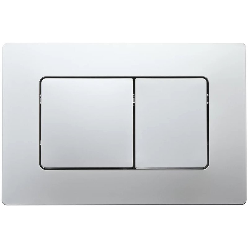 Кнопка смыва для унитаза Veconi Flush V8 пластик, цвет матовый хром