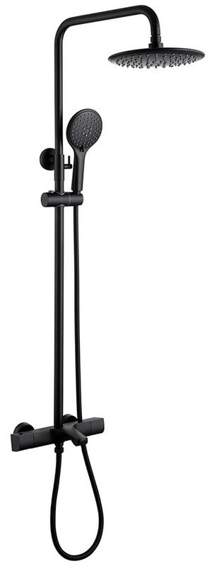 Душевая стойка Abber Thermostat AF8516BL матовая черная