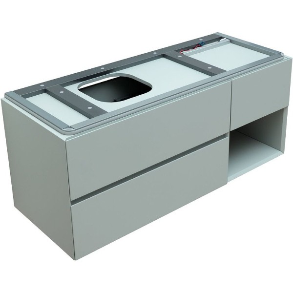 Тумба под раковину Allen Brau Infinity 120 L подвесная, папирус матовый