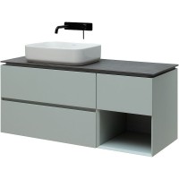 Тумба под раковину Allen Brau Infinity 120 L подвесная, папирус матовый