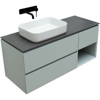 Тумба под раковину Allen Brau Infinity 120 L подвесная, папирус матовый