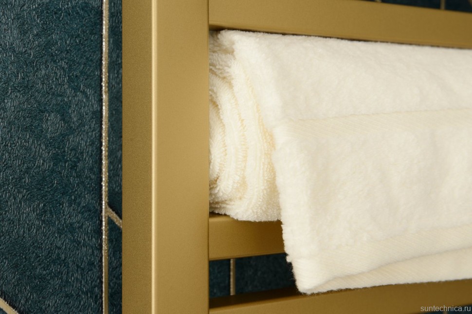 Полотенцесушитель электрический Сунержа Модус 3.1 32-5900-6040 70x45 см, подключение слева, золотой шелк, лесенка