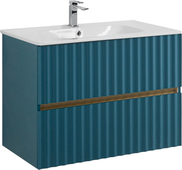 Тумба под раковину Art&Max Elegant 80 подвесная, аквамарин