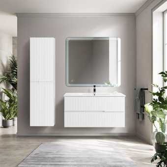 Мебель для ванной Cezares Duet 100, bianco lucido