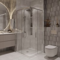 Душевой уголок Niagara Nova NG-6623-34 90x90, профиль хром, стекло прозрачное