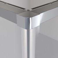 Душевой уголок Niagara Nova NG-6623-34 90x90, профиль хром, стекло прозрачное