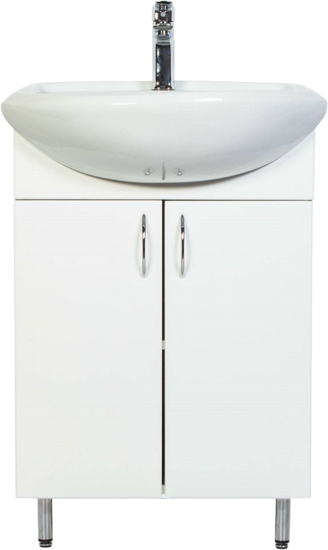 Тумба под раковину Orange Samara 50 напольная, белый глянец