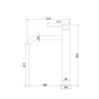 Смеситель для раковины Vincea City VBF-2C2BN сатин Смеситель для раковины Vincea City VBF-2C2BN сатин