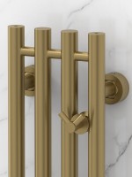 Полотенцесушитель водяной Сунержа Кантата Pro 32-0446-1515 150x20 см, золотой шелк, I-образный