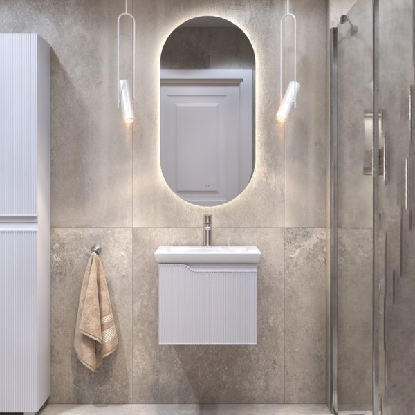 Мебель для ванной комнаты Vigo Neo 50 подвесная, 1 ящик, матовая белая