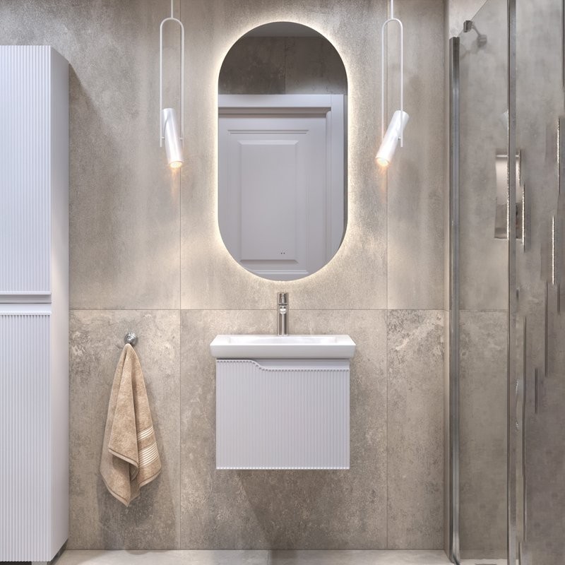 Мебель для ванной комнаты Vigo Neo 50 подвесная, 1 ящик, матовая белая