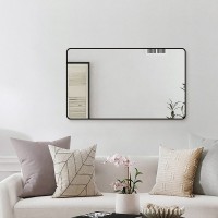 Зеркало Art&Max Siena S 120х80 черное, с LED-подсветкой, 6000К