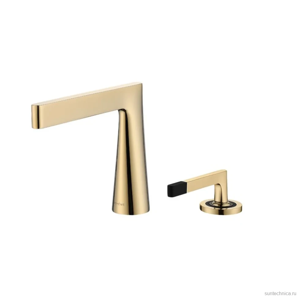 Смеситель для раковины Boheme Duo 161-G gold