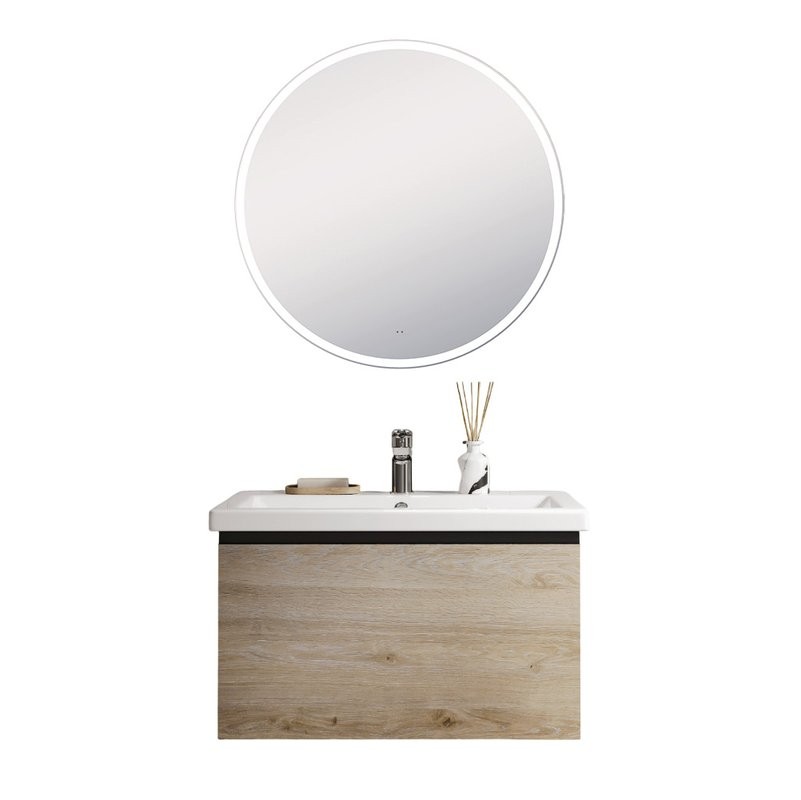 Мебель для ванной комнаты Vigo Cross 70 подвесная, 1 ящик, светлое дерево