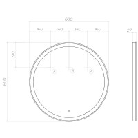 Мебель для ванной комнаты Vigo Cross 70 подвесная, 1 ящик, светлое дерево