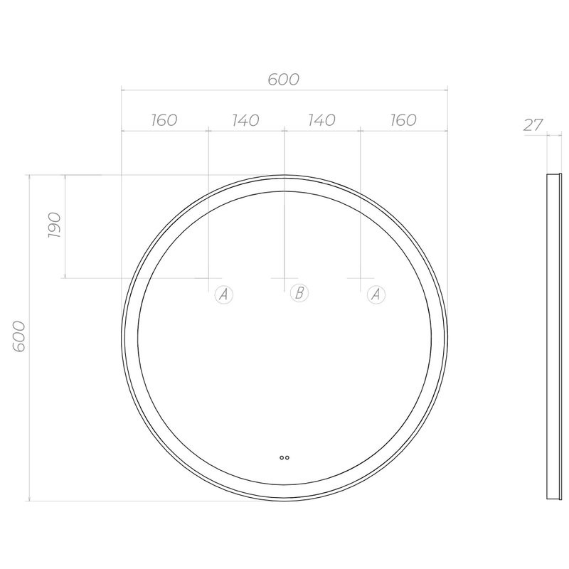 Мебель для ванной комнаты Vigo Cross 70 подвесная, 1 ящик, светлое дерево