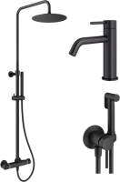 Комплект для ванной Plumberia Selection Ixo KITZXO6302NO53 черный матовый Комплект для ванной Plumberia Selection Ixo KITZXO6302NO53 черный матовый